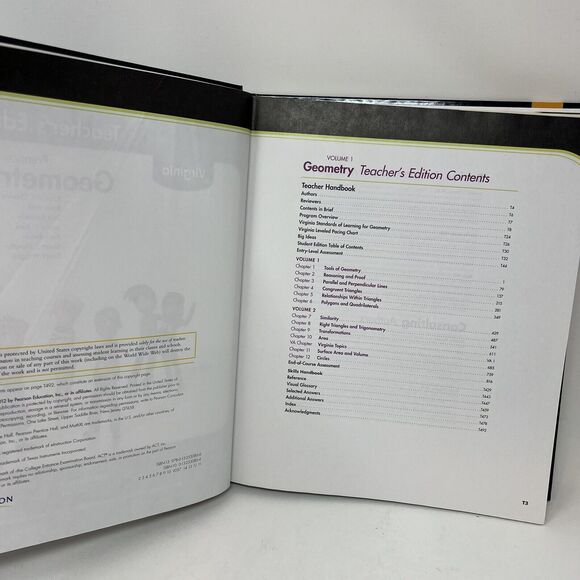 VGUC Prentice Hall Geometry Teacher's Edition Virginia Edition (Volume 1) - Picture 2 of 4